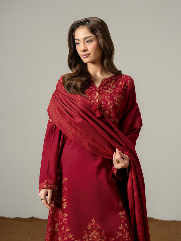 Limelight 3 Piece Khaddar Suit-Paste Print (Pret)