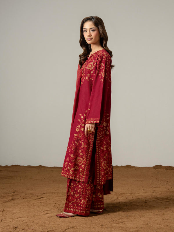 Limelight 3 Piece Khaddar Suit-Paste Print (Pret)