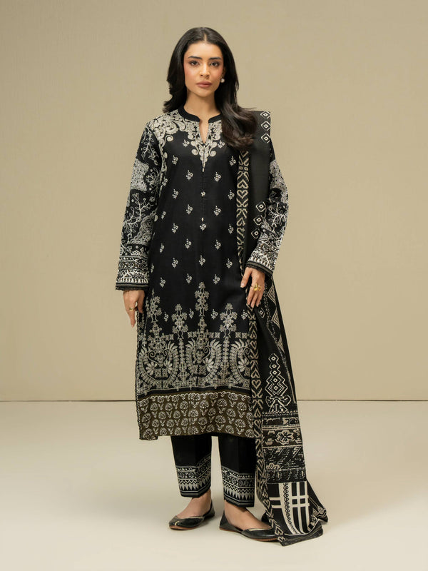 limelight 3 Piece Khaddar Suit-Paste Print (Pret)