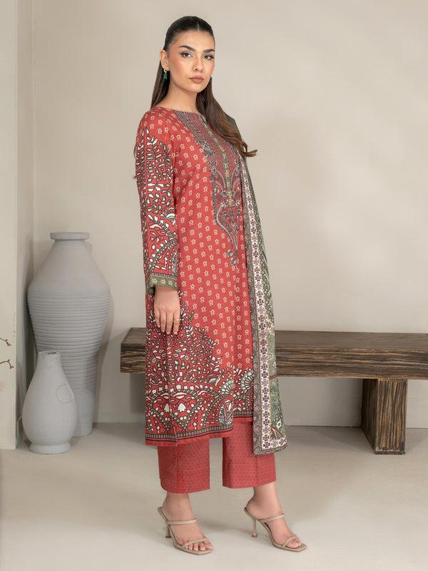 Limelight 3 Piece Khaddar Suit-Printed (Unstitched)