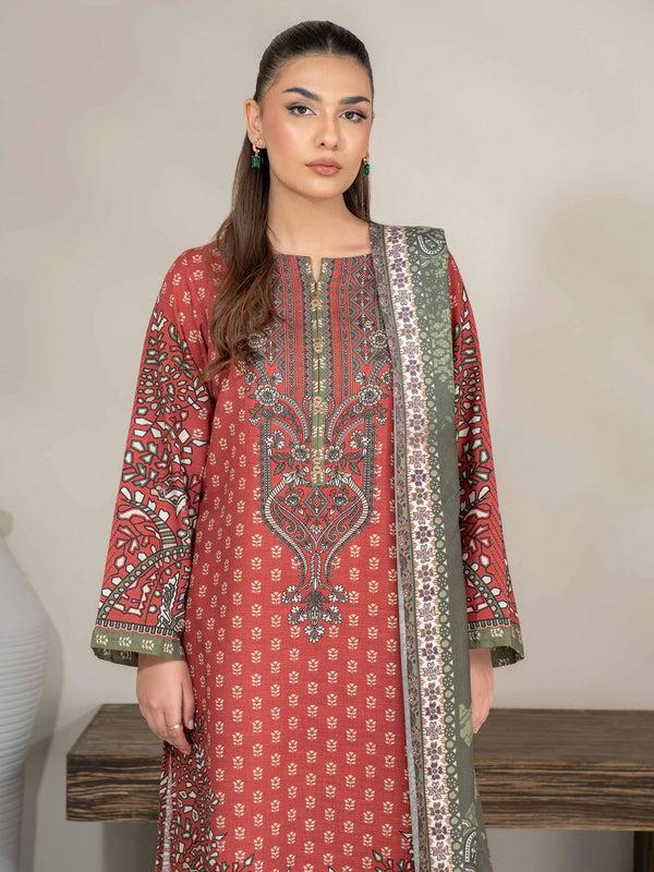 Limelight 3 Piece Khaddar Suit-Printed (Unstitched)