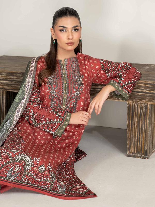 limelight 3 Piece Khaddar Suit-Printed (Unstitched)