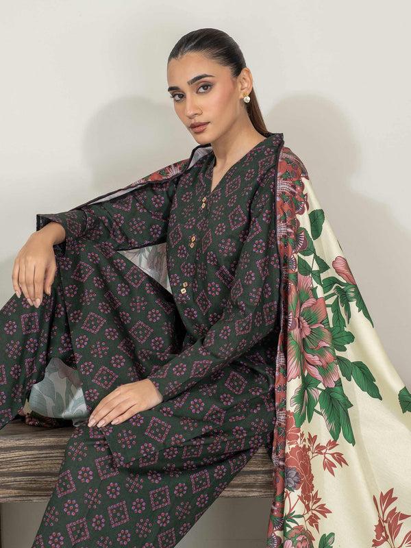 limelight 3 Piece Khaddar Suit-Printed (Unstitched)