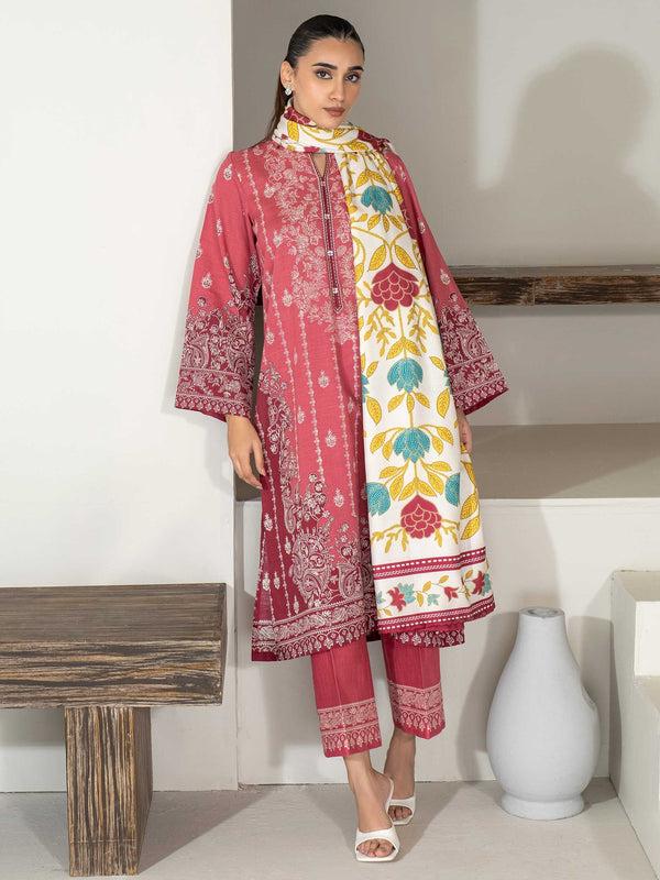 Limelight 3 Piece Khaddar Suit-Printed (Unstitched)