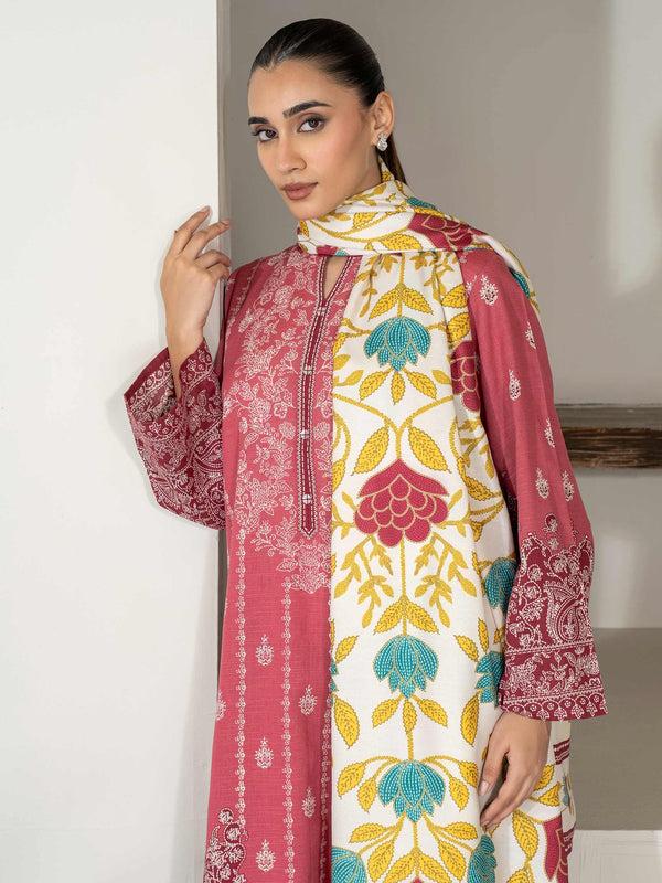 Limelight 3 Piece Khaddar Suit-Printed (Unstitched)