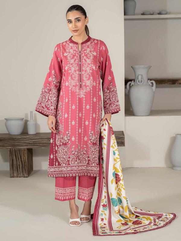 Limelight 3 Piece Khaddar Suit-Printed (Unstitched)