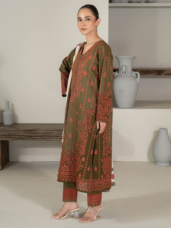 Limelight 3 Piece Khaddar Suit-Printed (Unstitched)