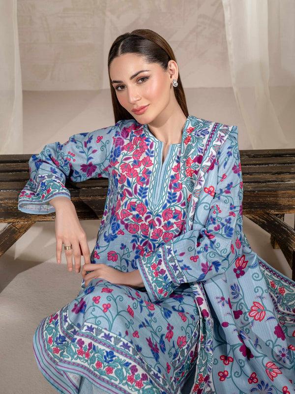 Limelight 3 Piece Khaddar Suit-Printed (Unstitched)