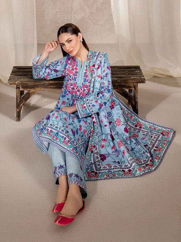 limelight 3 Piece Khaddar Suit-Printed (Unstitched)
