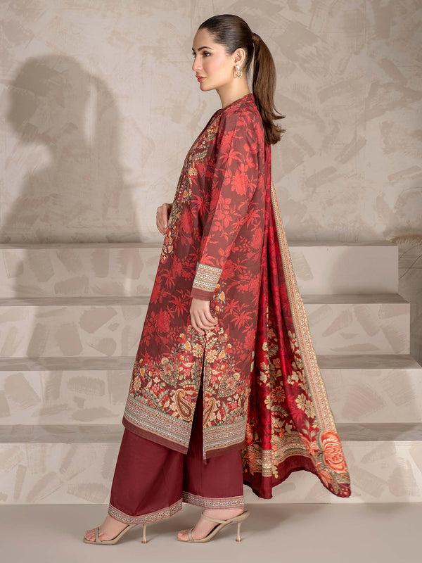 Limelight 3 Piece Khaddar Suit-Printed (Unstitched)