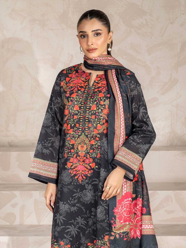 Limelight 3 Piece Khaddar Suit-Printed (Unstitched)