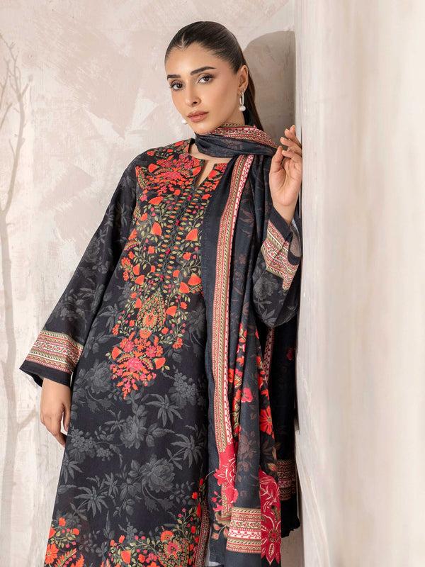 Limelight 3 Piece Khaddar Suit-Printed (Unstitched)