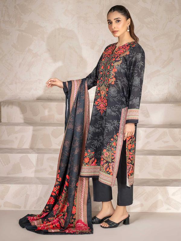 limelight 3 Piece Khaddar Suit-Printed (Unstitched)
