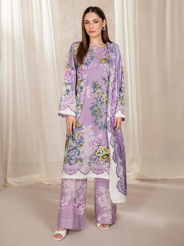 Limelight 3 Piece Khaddar Suit-Printed (Unstitched)