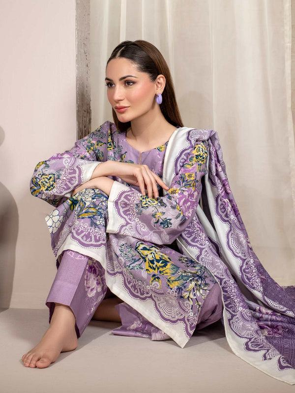 Limelight 3 Piece Khaddar Suit-Printed (Unstitched)