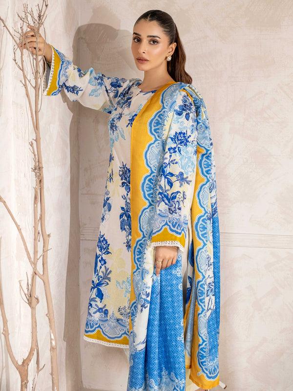 Limelight 3 Piece Khaddar Suit-Printed (Unstitched)