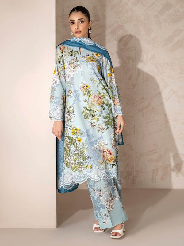 Limelight 3 Piece Khaddar Suit-Printed (Unstitched)
