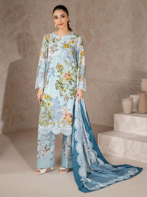 Limelight 3 Piece Khaddar Suit-Printed (Unstitched)