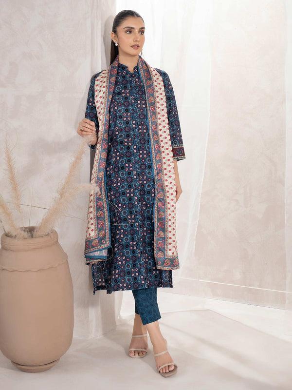 Limelight 3 Piece Khaddar Suit-Printed (Unstitched)