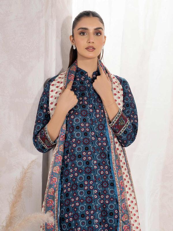 Limelight 3 Piece Khaddar Suit-Printed (Unstitched)