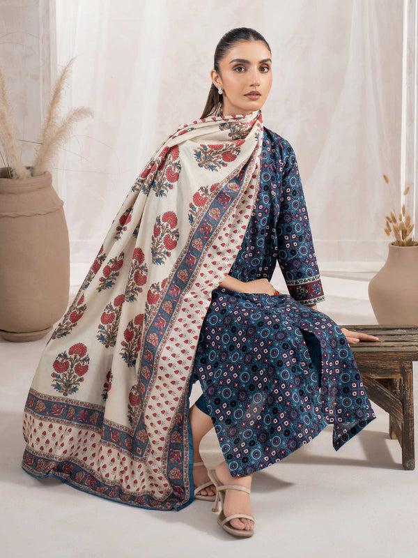 limelight 3 Piece Khaddar Suit-Printed (Unstitched)