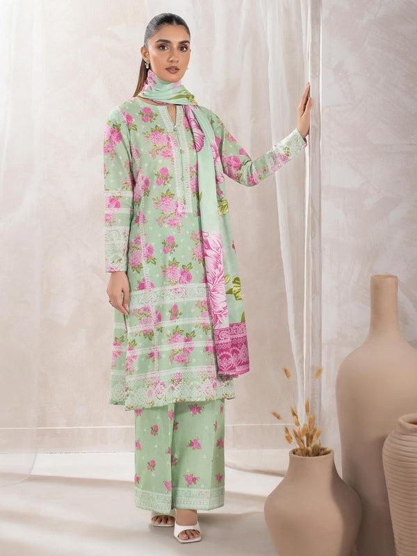 Limelight 3 Piece Khaddar Suit-Printed (Unstitched)