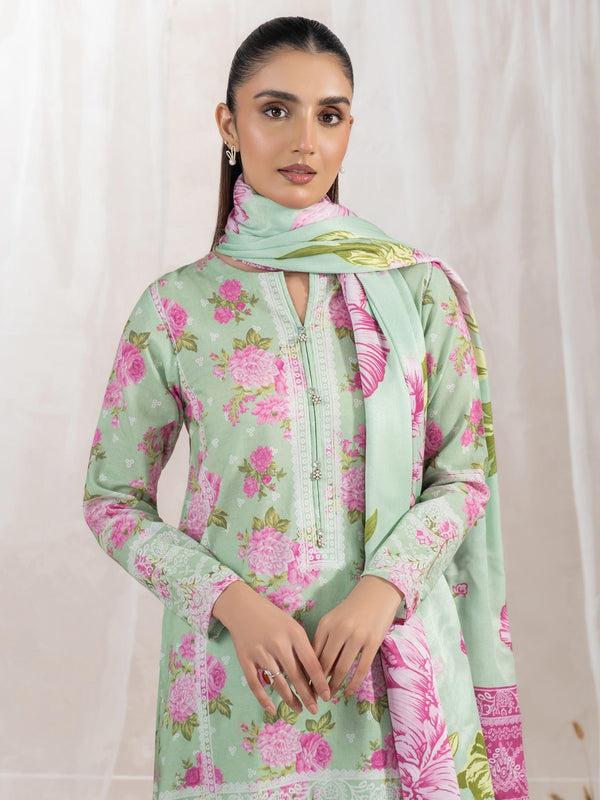 Limelight 3 Piece Khaddar Suit-Printed (Unstitched)