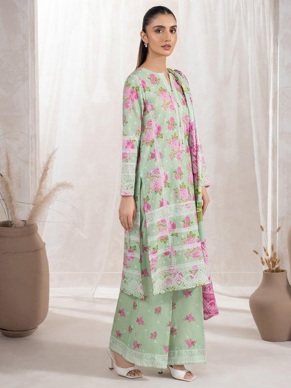 Limelight 3 Piece Khaddar Suit-Printed (Unstitched)