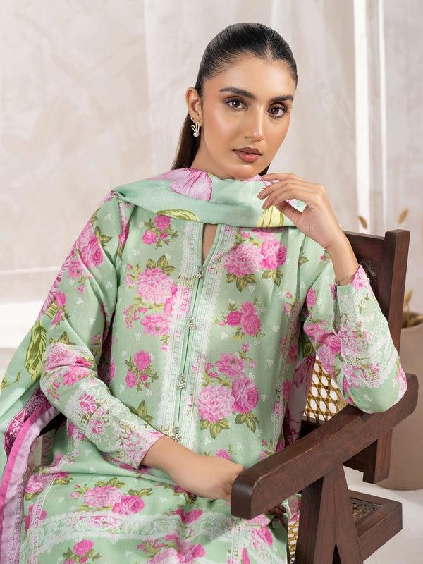 limelight 3 Piece Khaddar Suit-Printed (Unstitched)