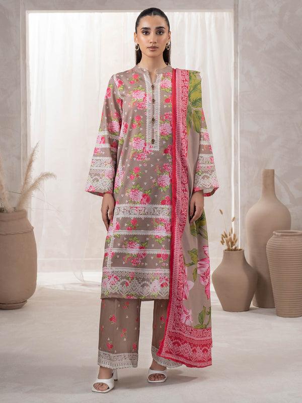 Limelight 3 Piece Khaddar Suit-Printed (Unstitched)