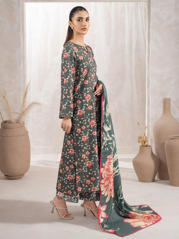 Limelight 3 Piece Khaddar Suit-Printed (Unstitched)