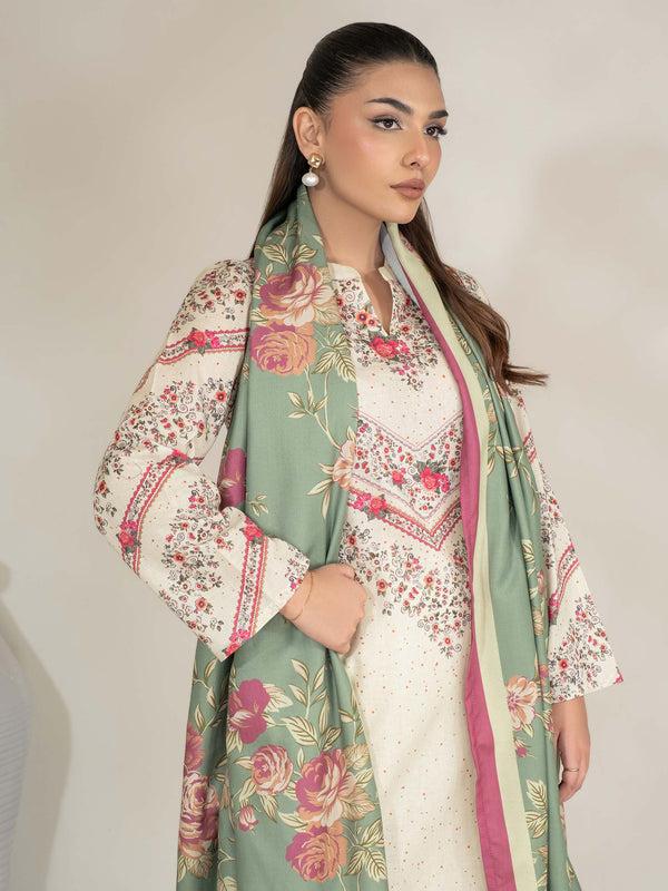 Limelight 3 Piece Khaddar Suit-Printed (Unstitched)
