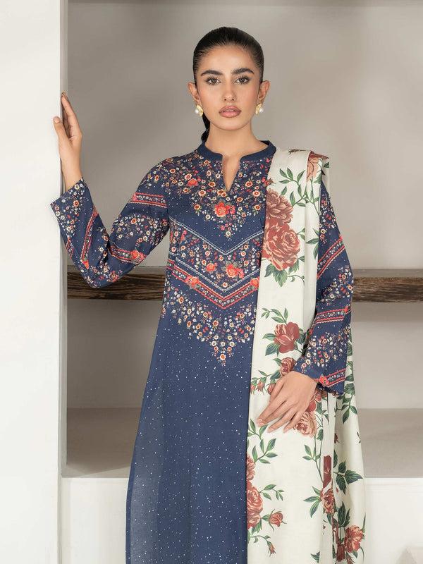 Limelight 3 Piece Khaddar Suit-Printed (Unstitched)