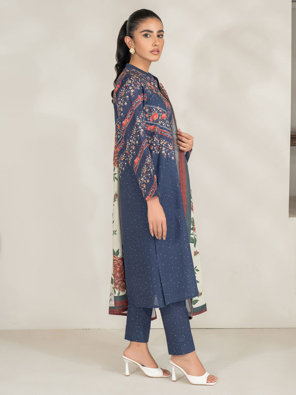 Limelight 3 Piece Khaddar Suit-Printed (Unstitched)
