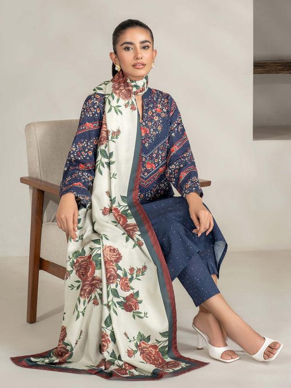limelight 3 Piece Khaddar Suit-Printed (Unstitched)