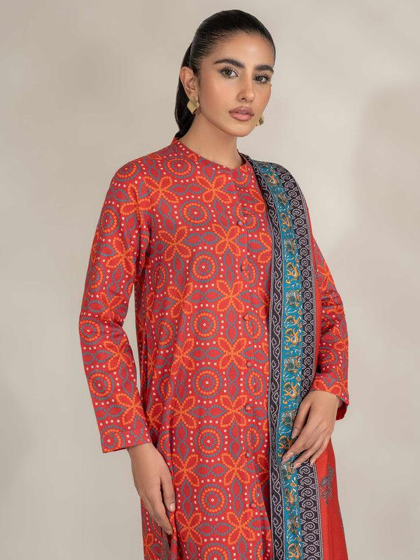 Limelight 3 Piece Khaddar Suit-Printed (Unstitched)