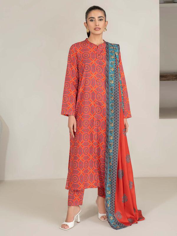 Limelight 3 Piece Khaddar Suit-Printed (Unstitched)