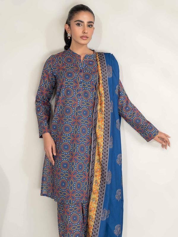 Limelight 3 Piece Khaddar Suit-Printed (Unstitched)