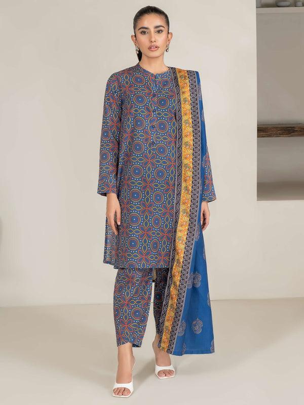 Limelight 3 Piece Khaddar Suit-Printed (Unstitched)