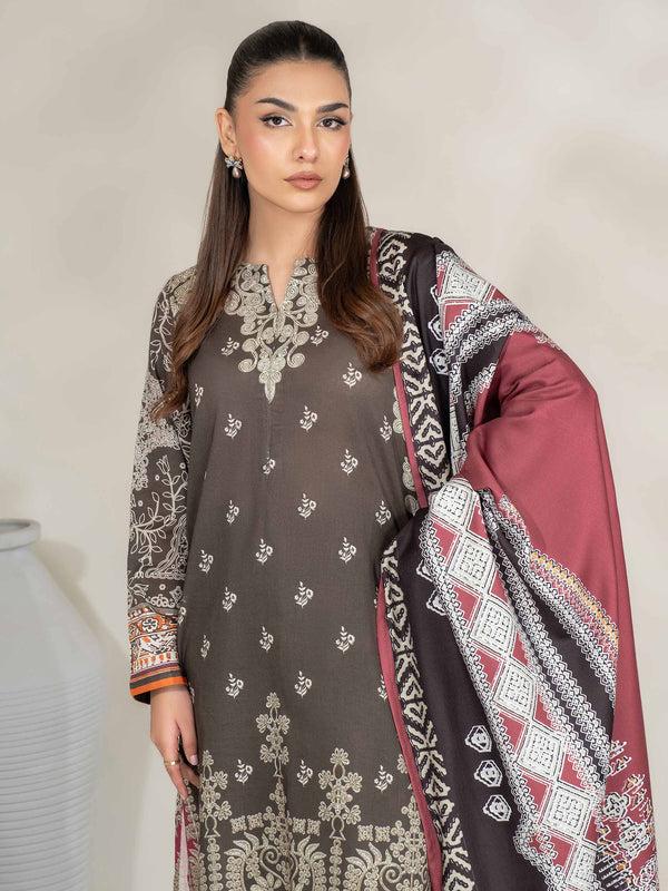 Limelight 3 Piece Khaddar Suit-Printed (Unstitched)