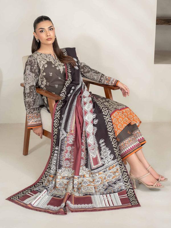 limelight 3 Piece Khaddar Suit-Printed (Unstitched)