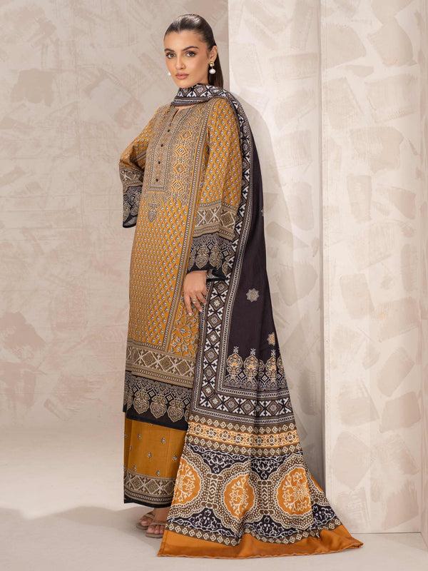 Limelight 3 Piece Khaddar Suit-Printed (Unstitched)