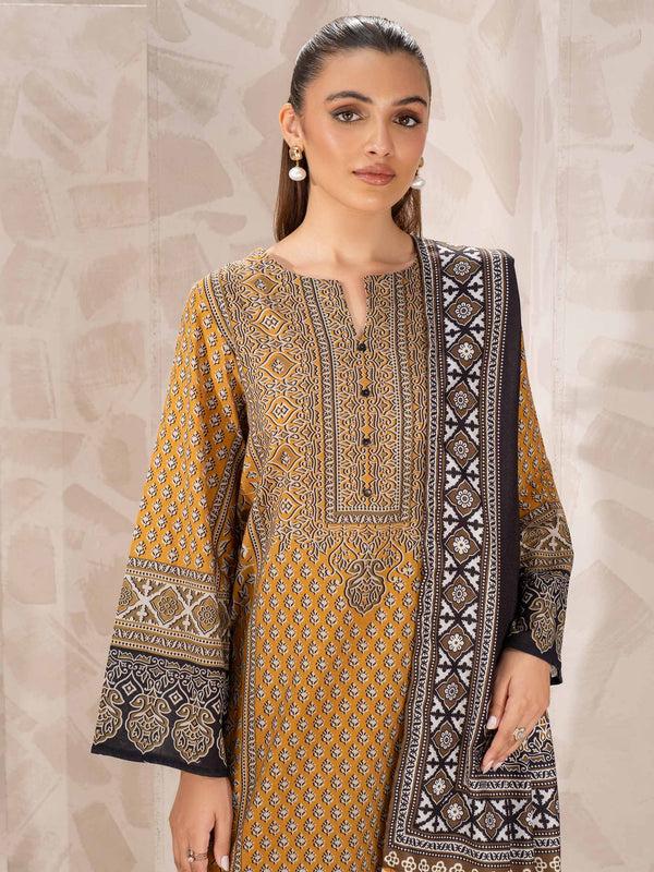Limelight 3 Piece Khaddar Suit-Printed (Unstitched)