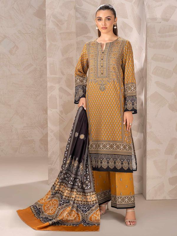 limelight 3 Piece Khaddar Suit-Printed (Unstitched)