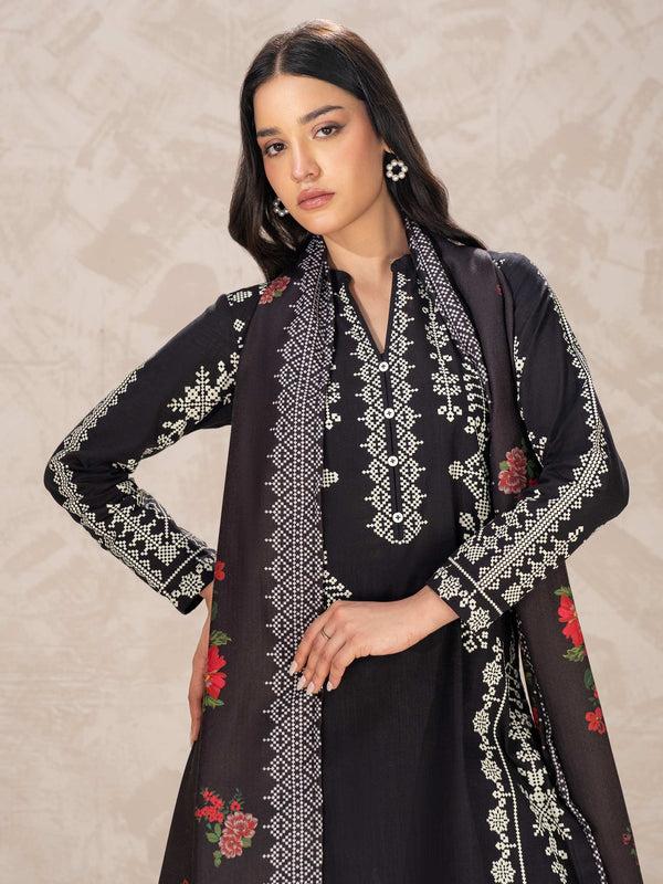 Limelight 3 Piece Khaddar Suit-Printed (Unstitched)