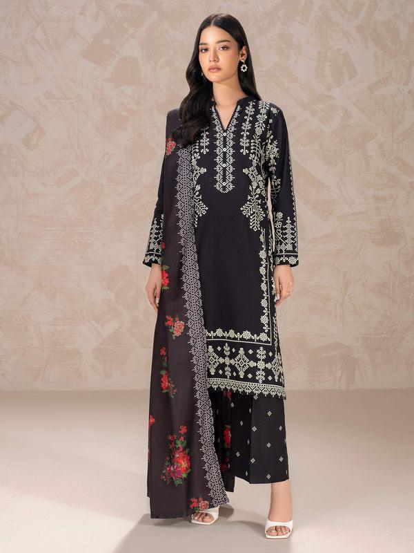 Limelight 3 Piece Khaddar Suit-Printed (Unstitched)