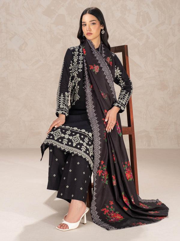 limelight 3 Piece Khaddar Suit-Printed (Unstitched)