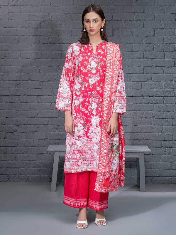 Limelight 3 Piece Khaddar Suit-Printed (Unstitched)
