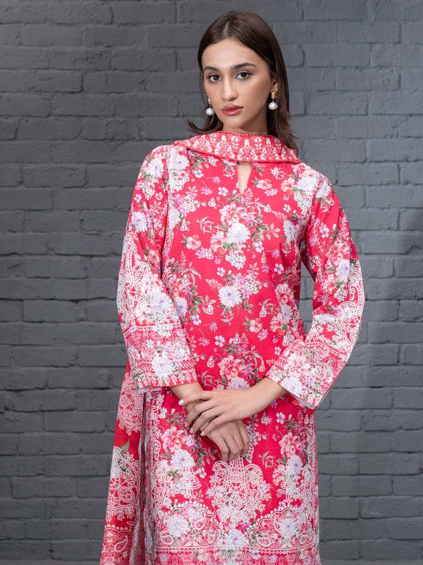 limelight 3 Piece Khaddar Suit-Printed (Unstitched)