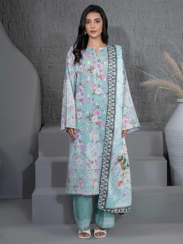 Limelight 3 Piece Khaddar Suit-Printed (Unstitched)